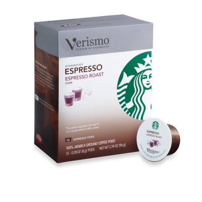 Starbucks Verismo 12-Count Espresso Roast Espresso Pods - Bed Bath & Beyond